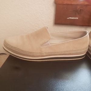 Prada suede espadrille slip on sneakers